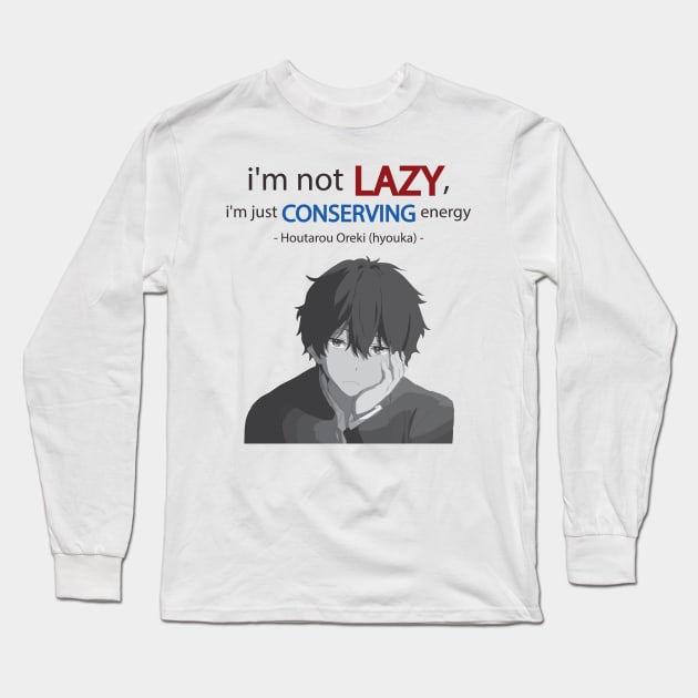 Hyouka Quote Long Sleeve T-Shirt by sfajar